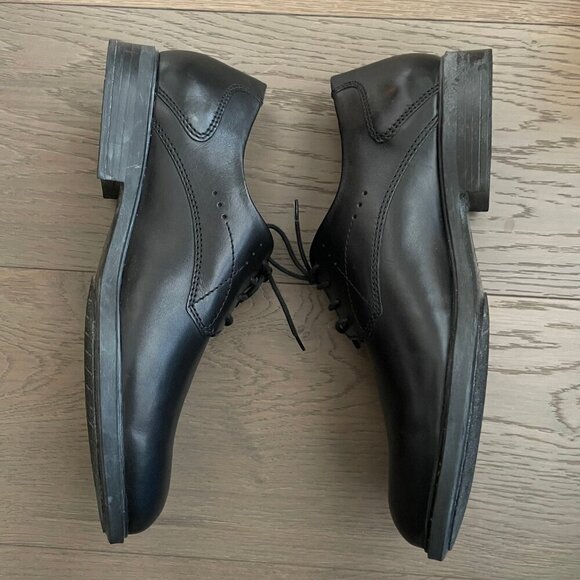 Mephisto Marlon Air-Jet Genuine Leather Lace Up Shoes Black Made in France 8.5 - Picture 4 of 13